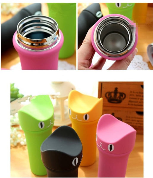 Cat Whiskers Stainless Steel Thermo Bottle